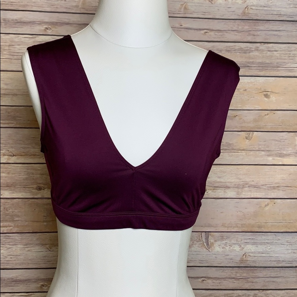 Plum Plunge V Sport Victoria’s Secret Sports Bra